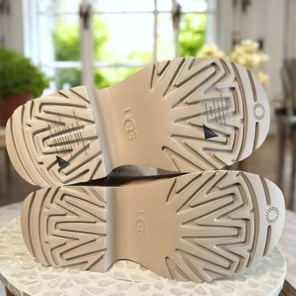 UGG Classic New Heights Cuffable Boot Genuine Shearling Platform Womens Size 9 E - Picture 11 of 14